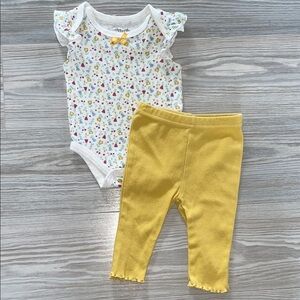 ⭐Rene Rofé Baby Girls 2-Piece Outfit 3-6 Months⭐
